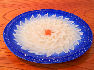 ふぐさしセット　オリジナル波佐見焼陶器皿